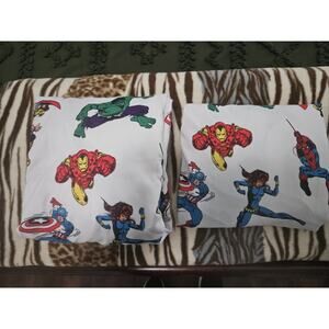 Marvel Avengers Twin Size Flat And Fitted Sheets
